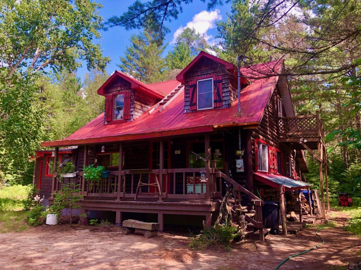 Chalet En Bois Rond Mauricie Saint-Alexis-des-Monts Zewnętrze zdjęcie