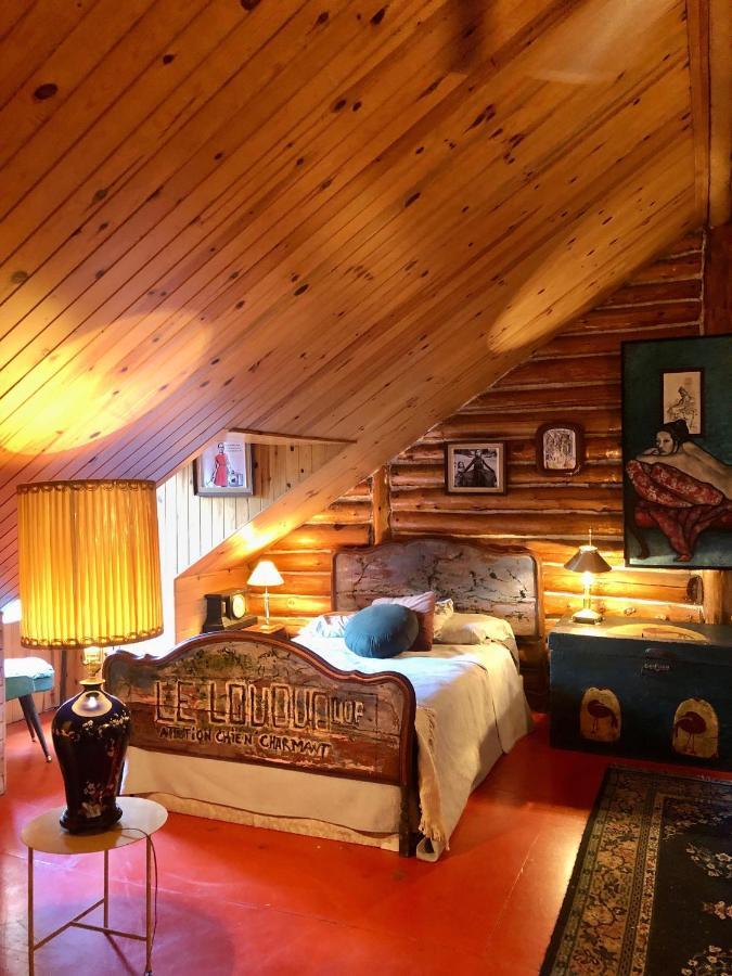 Chalet En Bois Rond Mauricie Saint-Alexis-des-Monts Zewnętrze zdjęcie