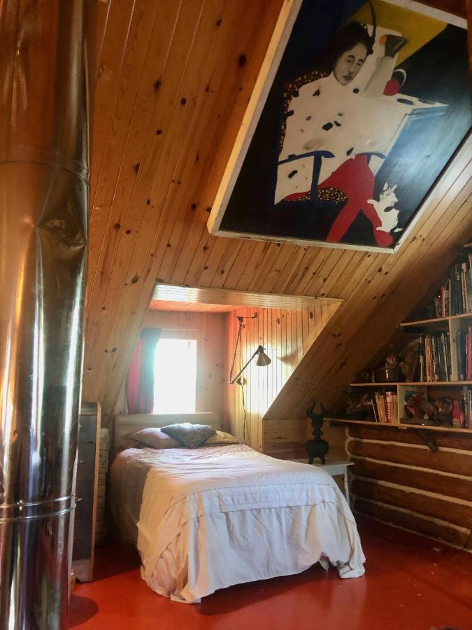 Chalet En Bois Rond Mauricie Saint-Alexis-des-Monts Zewnętrze zdjęcie
