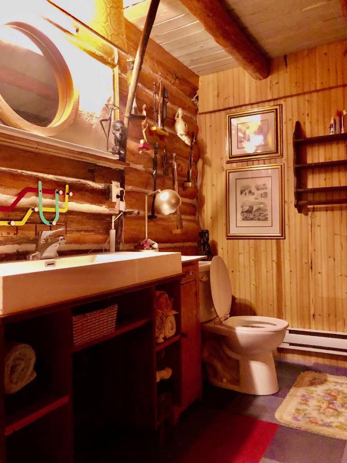 Chalet En Bois Rond Mauricie Saint-Alexis-des-Monts Zewnętrze zdjęcie
