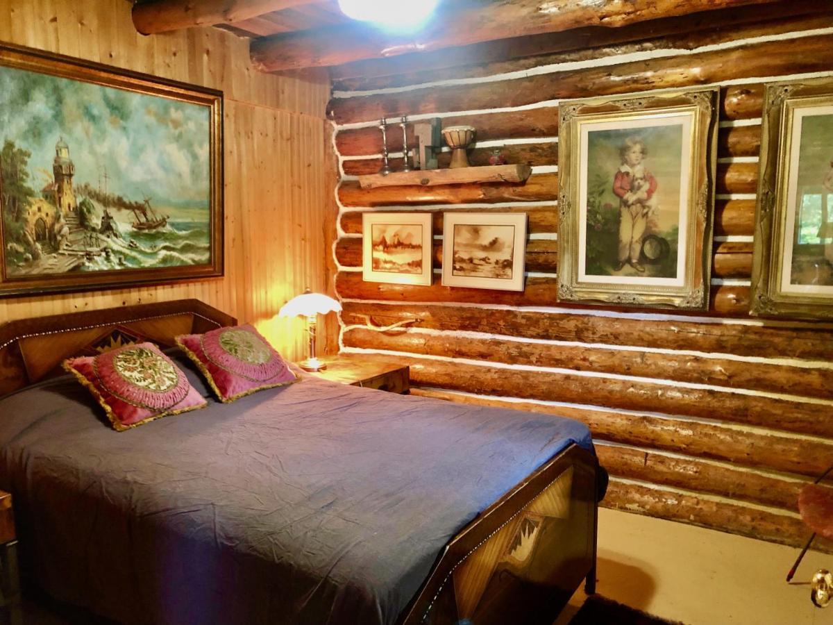 Chalet En Bois Rond Mauricie Saint-Alexis-des-Monts Zewnętrze zdjęcie